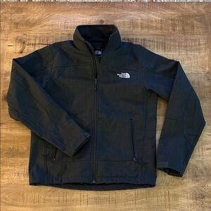 EXCELLENT CONDITION The North Face Dark Gray Jacket. WARM. FURRY INSIDE.